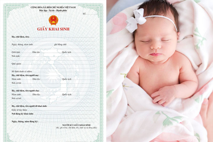 Ông bà đi làm giấy khai sinh cho cháu có được không